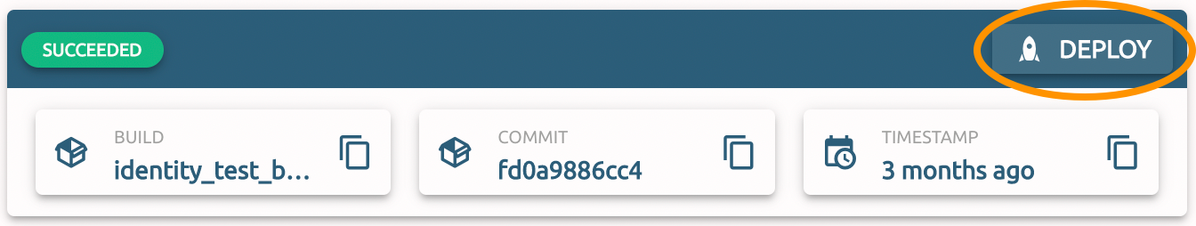 Deploy a new release directly from a build