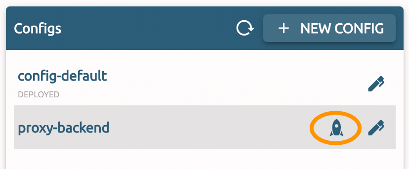 …or from the configuration page