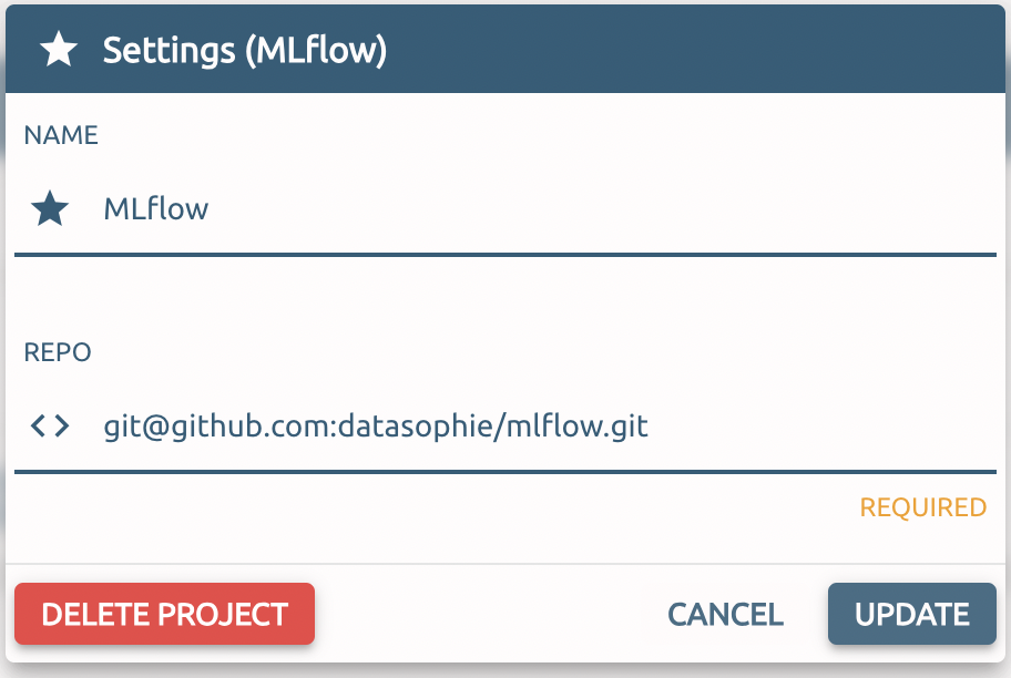 Deleting archives the project or stage first